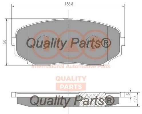 IAP 704-11100 Brake Pad Set, disc brake 70411100: Buy near me in Poland at 2407.PL - Good price!