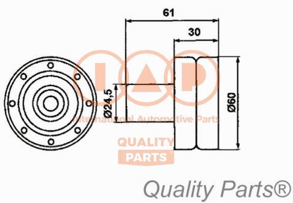 IAP 127-13085 Tensioner pulley, timing belt 12713085: Buy near me in Poland at 2407.PL - Good price!