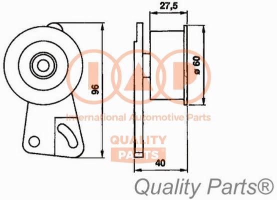 IAP 127-15020 Tensioner pulley, timing belt 12715020: Buy near me in Poland at 2407.PL - Good price!
