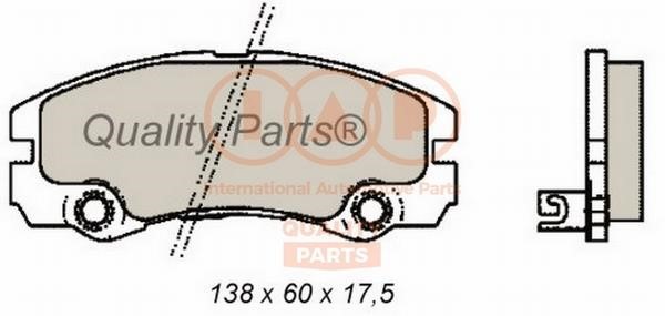 IAP 704-09070 Brake Pad Set, disc brake 70409070: Buy near me in Poland at 2407.PL - Good price!