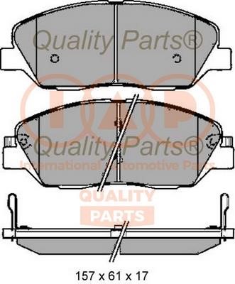 IAP 704-07088 Brake Pad Set, disc brake 70407088: Buy near me in Poland at 2407.PL - Good price!
