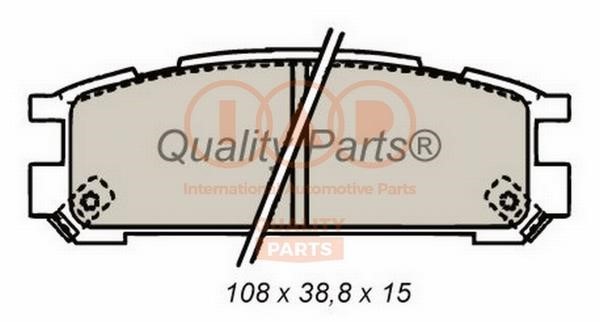 IAP 704-15043 Brake Pad Set, disc brake 70415043: Buy near me in Poland at 2407.PL - Good price!