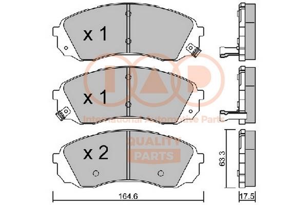 IAP 704-21055P Scheibenbremsbeläge, Set 70421055P: Kaufen Sie zu einem guten Preis in Polen bei 2407.PL!