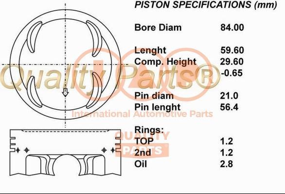 IAP 101-06060 Piston 10106060: Buy near me in Poland at 2407.PL - Good price!