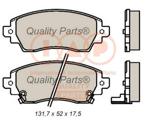 IAP 704-17193 Brake Pad Set, disc brake 70417193: Buy near me in Poland at 2407.PL - Good price!