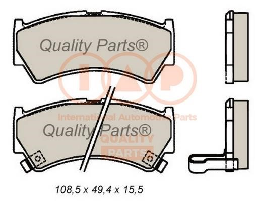 IAP 704-16091 Brake Pad Set, disc brake 70416091: Buy near me in Poland at 2407.PL - Good price!