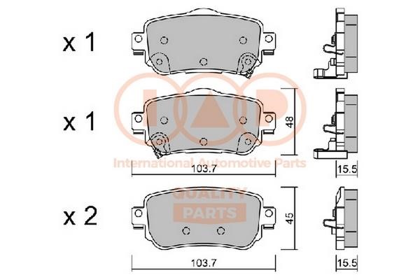 IAP 704-13112P Brake Pad Set, disc brake 70413112P: Buy near me in Poland at 2407.PL - Good price!