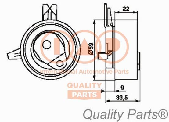 IAP 127-20071 Tensioner pulley, timing belt 12720071: Buy near me in Poland at 2407.PL - Good price!