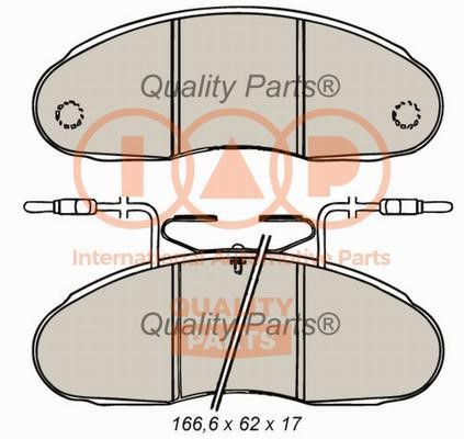 IAP 704-13060X Brake Pad Set, disc brake 70413060X: Buy near me at 2407.PL in Poland at an Affordable price!