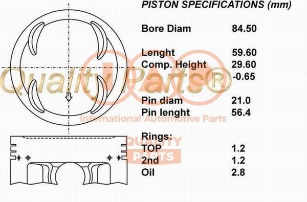IAP 101-06061 Piston 10106061: Buy near me in Poland at 2407.PL - Good price!