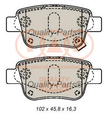 IAP 704-17183 Brake Pad Set, disc brake 70417183: Buy near me in Poland at 2407.PL - Good price!