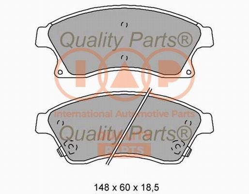 IAP 704-20100X Brake Pad Set, disc brake 70420100X: Buy near me in Poland at 2407.PL - Good price!