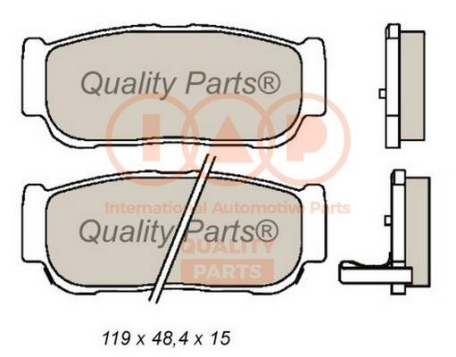 IAP 704-18041 Brake Pad Set, disc brake 70418041: Buy near me in Poland at 2407.PL - Good price!