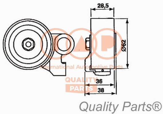 IAP 127-17054 Tensioner pulley, timing belt 12717054: Buy near me in Poland at 2407.PL - Good price!