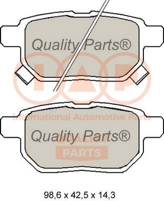 IAP 704-17008 Brake Pad Set, disc brake 70417008: Buy near me in Poland at 2407.PL - Good price!