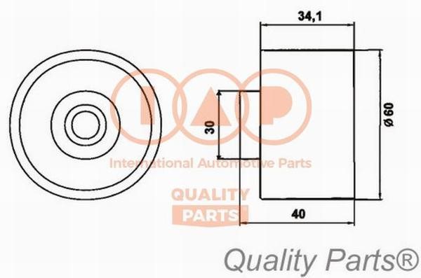 IAP 127-21054 Tensioner pulley, timing belt 12721054: Buy near me in Poland at 2407.PL - Good price!