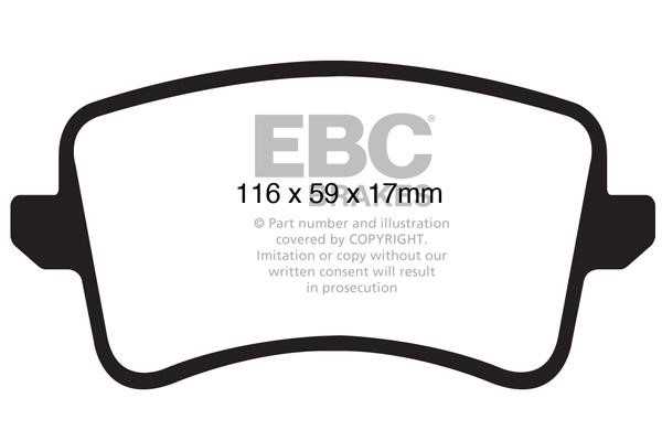 EBC DP41988R Тормозные колодки дисковые, комплект DP41988R: Отличная цена - Купить в Польше на 2407.PL!