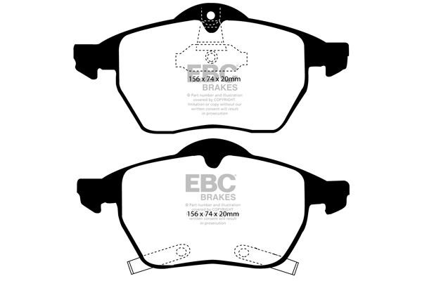 EBC DP21187 Тормозные колодки дисковые, комплект DP21187: Отличная цена - Купить в Польше на 2407.PL!