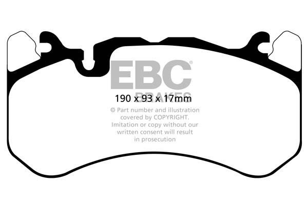 EBC DP42081R Тормозные колодки дисковые, комплект DP42081R: Отличная цена - Купить в Польше на 2407.PL!