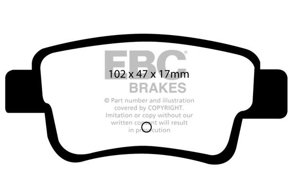 EBC DP21599 Brake Pad Set, disc brake DP21599: Buy near me in Poland at 2407.PL - Good price!