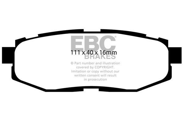 EBC DP21758 Тормозные колодки дисковые, комплект DP21758: Отличная цена - Купить в Польше на 2407.PL!
