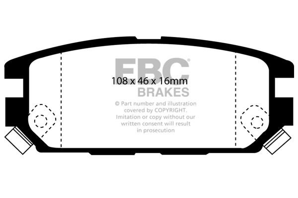 EBC DP4987R Brake Pad Set, disc brake DP4987R: Buy near me in Poland at 2407.PL - Good price!