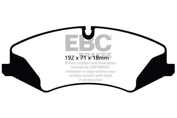 EBC DP62123 Тормозные колодки дисковые, комплект DP62123: Отличная цена - Купить в Польше на 2407.PL!