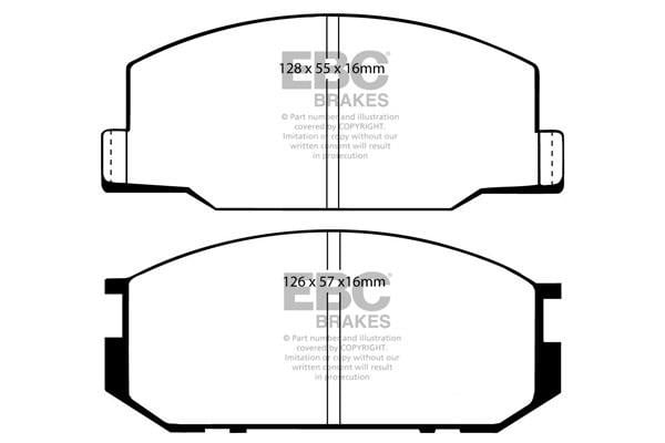 EBC DP4456R Brake Pad Set, disc brake DP4456R: Buy near me in Poland at 2407.PL - Good price!