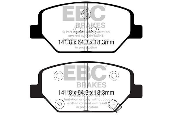 EBC DP22351 Тормозные колодки дисковые, комплект DP22351: Отличная цена - Купить в Польше на 2407.PL!