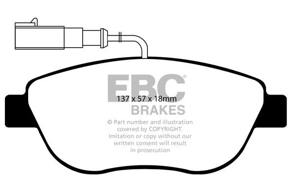 EBC DP21383/2 Brake Pad Set, disc brake DP213832: Buy near me in Poland at 2407.PL - Good price!