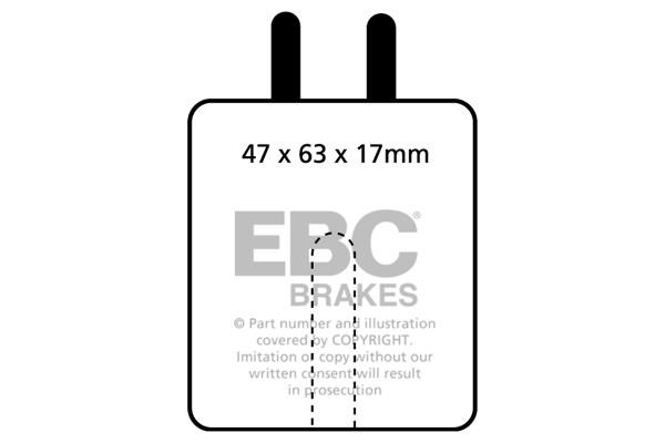 EBC DP5120NDX Brake Pad Set, disc brake DP5120NDX: Buy near me in Poland at 2407.PL - Good price!