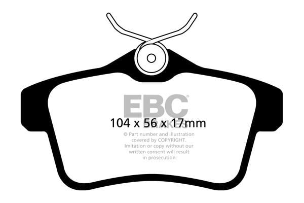 EBC DP42053R Brake Pad Set, disc brake DP42053R: Buy near me in Poland at 2407.PL - Good price!
