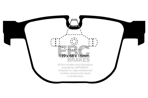EBC DP41451R Brake Pad Set, disc brake DP41451R: Buy near me in Poland at 2407.PL - Good price!