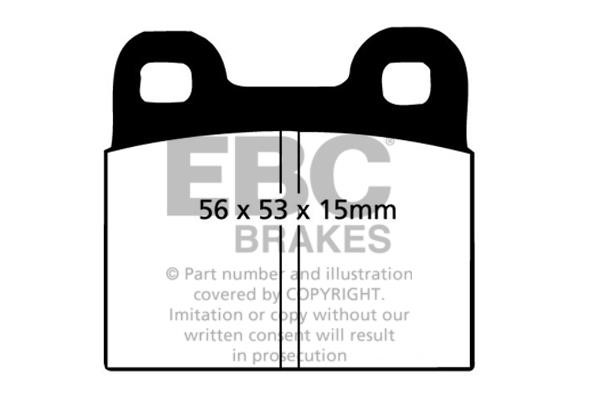 EBC DP5105NDX Brake Pad Set, disc brake DP5105NDX: Buy near me in Poland at 2407.PL - Good price!
