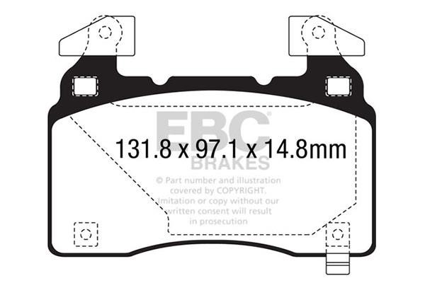 EBC DP43028R Brake Pad Set, disc brake DP43028R: Buy near me in Poland at 2407.PL - Good price!
