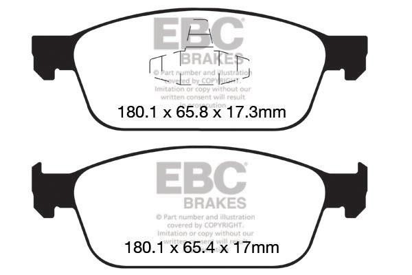 EBC DP92145 Brake Pad Set, disc brake DP92145: Buy near me in Poland at 2407.PL - Good price!