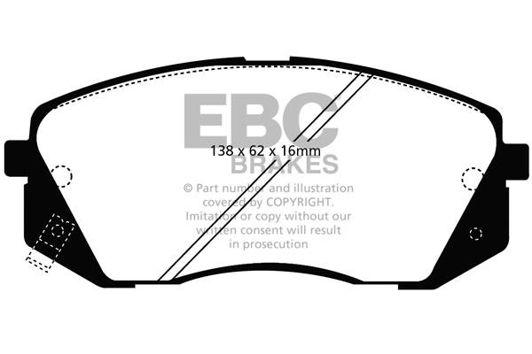 EBC DP41809R Brake Pad Set, disc brake DP41809R: Buy near me in Poland at 2407.PL - Good price!