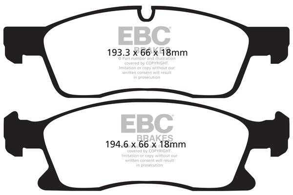 EBC DP41871R Brake Pad Set, disc brake DP41871R: Buy near me in Poland at 2407.PL - Good price!