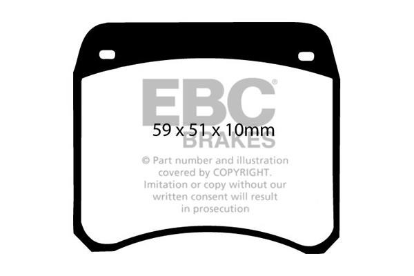 EBC DP2128 Brake Pad Set, disc brake DP2128: Buy near me in Poland at 2407.PL - Good price!