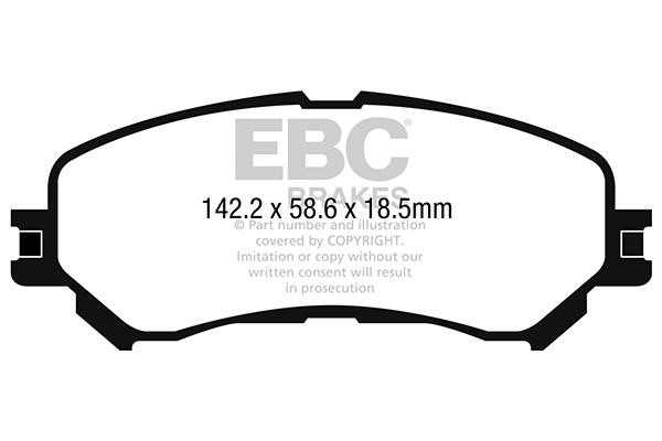 EBC DP42272R Brake Pad Set, disc brake DP42272R: Buy near me in Poland at 2407.PL - Good price!