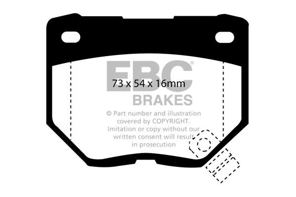 EBC DP8826RP1 Brake Pad Set, disc brake DP8826RP1: Buy near me in Poland at 2407.PL - Good price!
