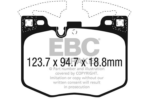 EBC DP32302C Brake Pad Set, disc brake DP32302C: Buy near me in Poland at 2407.PL - Good price!