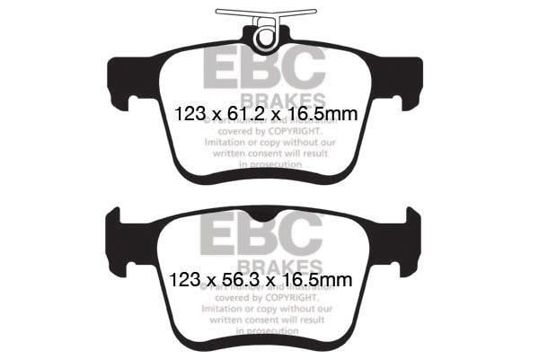 EBC DP42153R Brake Pad Set, disc brake DP42153R: Buy near me in Poland at 2407.PL - Good price!