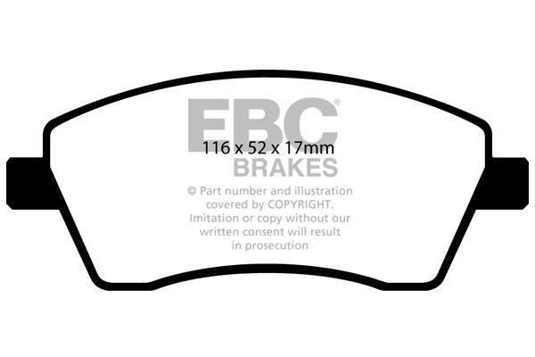 EBC DP21485 Brake Pad Set, disc brake DP21485: Buy near me in Poland at 2407.PL - Good price!