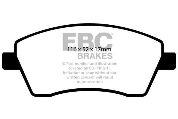 EBC DP41485R Brake Pad Set, disc brake DP41485R: Buy near me in Poland at 2407.PL - Good price!