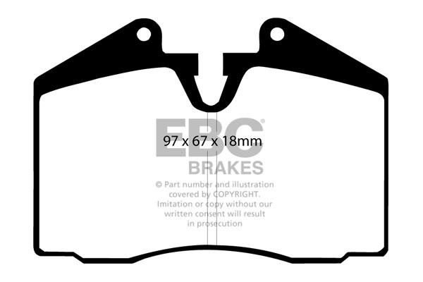 EBC DP8612RP1 Brake Pad Set, disc brake DP8612RP1: Buy near me in Poland at 2407.PL - Good price!