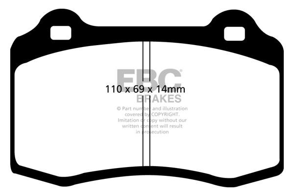 EBC DP41140R Brake Pad Set, disc brake DP41140R: Buy near me in Poland at 2407.PL - Good price!