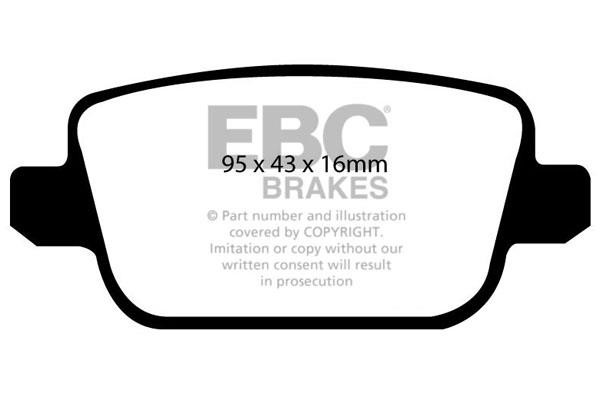 EBC DP21933 Brake Pad Set, disc brake DP21933: Buy near me in Poland at 2407.PL - Good price!