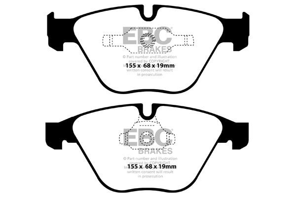 EBC DP62006 Тормозные колодки дисковые, комплект DP62006: Отличная цена - Купить в Польше на 2407.PL!