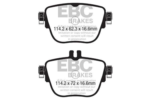 EBC DPX2337 Brake Pad Set, disc brake DPX2337: Buy near me in Poland at 2407.PL - Good price!